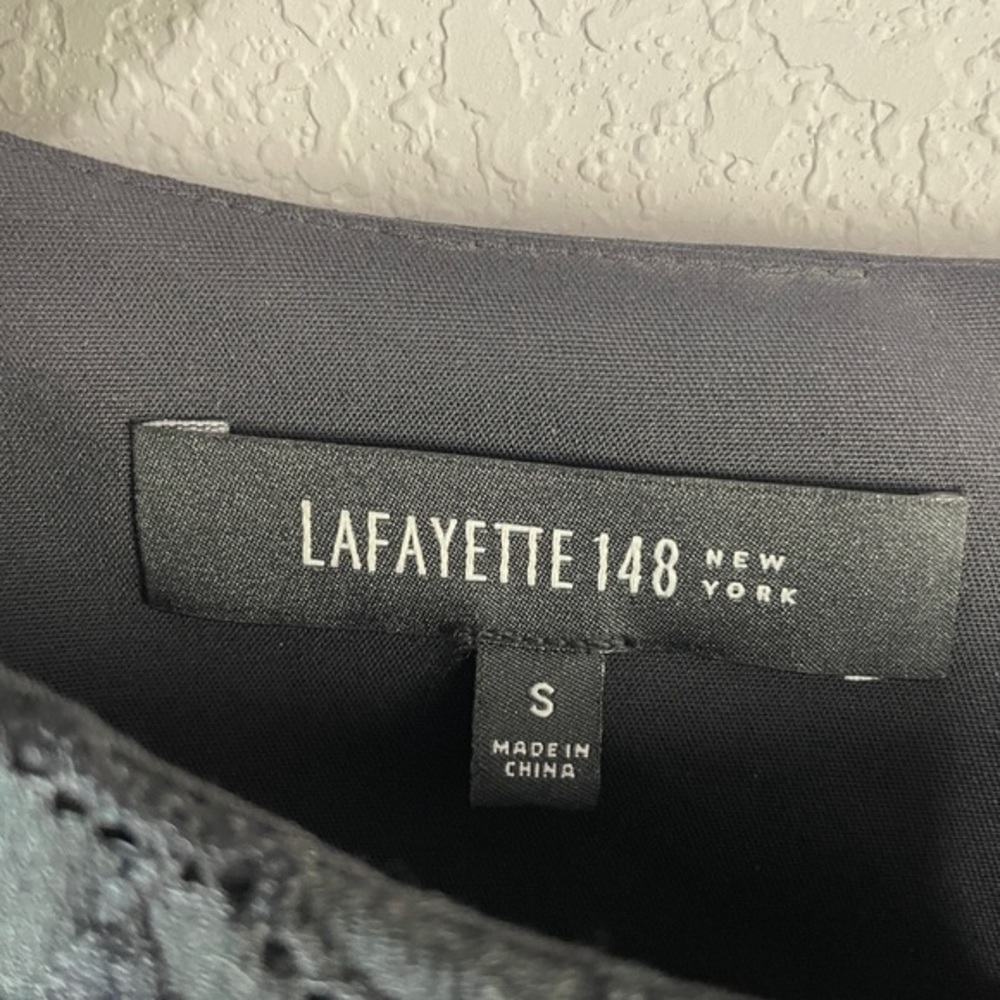 Lafayette 148 Front Lace Panel Dress Sz S‎ - Picture 3 of 6